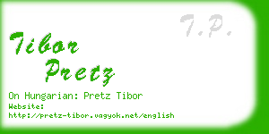 tibor pretz business card